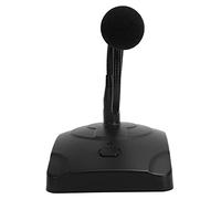 Akozon Wired Conference Microphone with 5m XLR Cable Gooseneck Type Microphone for Computer, Gooseneck Podium Desktop Capacitive Conference Table with Push to Talk