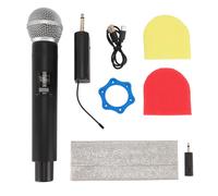 Akozon Wireless Microphone 328ft Range Rechargeable VHF Cordless Dynamic Mic System for Stage Performance Recording Studio