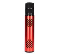 Akozon Wireless with Effects Portable Handheld Mic For Singing Home Party Car Travel Compatible with Singing Apps 32Gb Support 10M Range (Red)