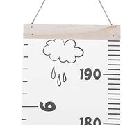 Akozon Wood Wall Hanging Height Measuring Ruler for Kids - 2 Meter Kid Height Measure Ruler with Cartoon Designs for Room Decoration (A)