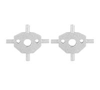 Akozon X. Type Headlight Washer Covers, X Type Headlight Washer, Headlight Washer Covers Pivot, 1Pair Headlight Washer Nozzle Swivel Cruciform