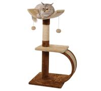 AKPHBKFG Cat scratching post cat tree cat tower plush cat multi-layer cat climbing tower small cat activity center cat climbing tree with sisal kitten play tower with hanging toys A,50 * 35 * 77cm