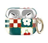 AKPZV for AirPod Pro 2nd/1st Case, Compatible with AirPods Pro 2nd/1st Generation, Powerful Drop Protection, Support USB-C Charging Case and Wireless Charging,red Green Retro Checkerboard