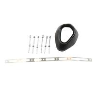 Akrapovic end cap set for carbon/black shock including rivet band & stainless...