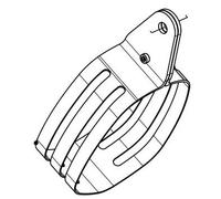 AKRAPOVIC CLAMP MUFFLER CARBON TW9 HONDA CRF 1100 L ABS P-MCTW9