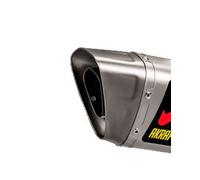 Akrapovic end cap set for V4A/titanium shocks including rivet band & stainles...