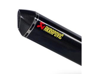 Akrapovic exhaust silencer (without mounting hardware), left side
