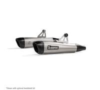 Akrapovic Exhaust Titanium Slip-On (Pair) (EC) Triumph Bonneville T100 2017-2020