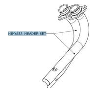 AKRAPOVIC HEADER KIT STAINLESS STEEL YAMAHA XP 500 T-Max HS-Y5S2