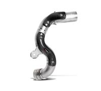 Akrapovic intermediate tube slip-on titanium, raised with carbon heat shields