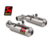 AKRAPOVIC PAIR OF TITANIUM SILENCERS FOR DUCATI HYPERMOTARD 950 / SP 2019-2024