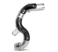 Akrapovic intermediate tube slip-on titanium, raised with carbon heat shields