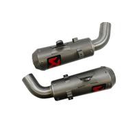 Akrapovic Slip-On Line Dual Exhaust - Titanium Muffler Motorcycle S-D9SO15-HCBT