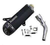 Akrapovic Slip-On Scooter - Black Stainless Muffler S-VE3SO9-HRSSBL 1811-3941