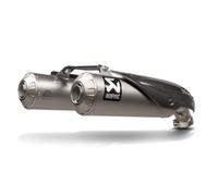AKRAPOVIC TITANIUM PAIR OF SILENCERS FOR DUCATI SCRAMBLER 1100 2021-2024 APPROVE