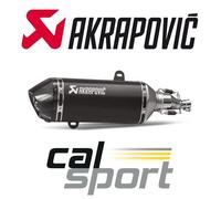 Akrapovic VESPA GTS 125 2017 17 Satin Black + Carbon Road Legal Exhaust Silencer