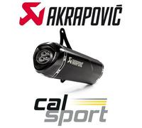 Akrapovic Vespa GTS125 2010 10 Black + Carbon Road Legal Exhaust Silencer