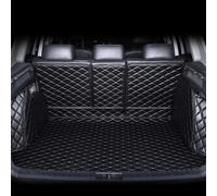 AKRE Full Coverage Car Rear Boot Leather-Mat for Audi Q8 2018-2023 2024 2025, Custom Nonslip Leather Car Boot Liner Auto Trunk Cargo,A-All black