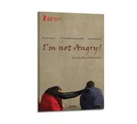 AKRHARWB I'm Not Angry! Poster Wall Art Cover Room Vintage Elegant Poster Decorative Painting for Living Room Bed Room Aesthetic Poster 20x30inch(50x75cm) Frame-style