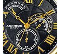Akribos Men's Vaelric Dusk 46mm Japan Quartz in Black Akribos Black One Size