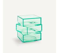 Akrili Acrylic Cube End Table sea green