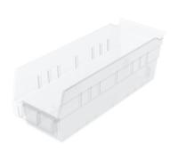 Akro-Mils 30120 Plastic Organizer and Storage Bins for Refrigerator, Kitchen, Cabinet, or Pantry Organization, 12-Inch x 4-Inch x 4-Inch, Clear, 24-Pack