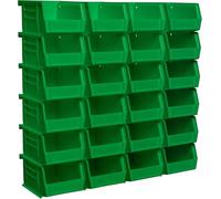 Akro-Mils 30210 Plastic Storage Stacking Hanging Akro Bin, 5-Inch by 4-Inch by 3-Inch, Green, Case of 24
