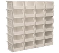 Akro-Mils 30210 Plastic Storage Stacking Hanging Akro Bin, 5-Inch by 4-Inch by 3-Inch, Stone, Case of 24