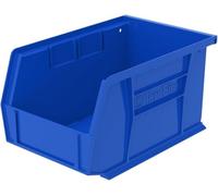 Akro-Mils 30237 AkroBins Plastic Storage Bins, Space-Saving Stackable Bins for Garage, Pantry, Craft Organization, 23.5 cm x 15.2 cm x 12.7 cm, Blue, 12-Pack