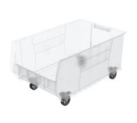 Akro-Mils 30290 Mobile Super Size Plastic Stacking Storage Akro Bin, 29-Inch x 18-Inch x 12-Inch, Clear