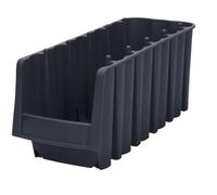 Akro-Mils 30778 Economy Stacking Nesting Plastic Storage Bin, 17-7/8-Inch Long by 8-3/8-Inch Wide by 7-Inch High, Black, Case of 8