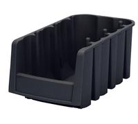 Akro-Mils 30796 Economy Stacking Nesting Plastic Storage Bin, 8-7/8-Inch Long by 6-5/8-Inch Wide by 5-Inch High, Black, Case of 10