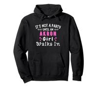 Akron Girl Walks In Party Ohio Midwest Midwesterner Pullover Hoodie