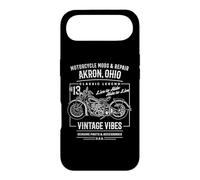 Akron OH USA Vintage Style Motorcycle Adventure Design Case for iPhone Air