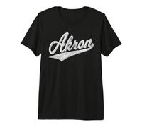 Akron Ohio Varsity Script Classic Sports Jersey Style Premium T-Shirt