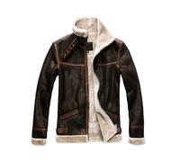 Aksah Fashion Men's Dark Brown Biohazard Leon S Resident Faux Leather Costume - Men's Kennedy 4 Cosplay Genuine Leather Jacket