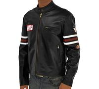 Aksah Fashion Men's House of Md Hugh Laurie Dr. Gregory Black Bomber Leather Jacket