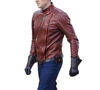 Aksah Fashion Men's Jay Flash Garrick S2 Brown Motorcycle Biker Genuine Leather Jacket
