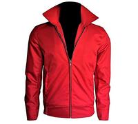 Aksah Fashion Rebel Without a Cause Jacket | James Dean Jacket | Red Cotton Bomber Jacket
