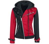 Aksah Fashion Women's Suicide Squad Margot Robbie Harley Quinn Costume Cosplay Bomber Blue & Red Jacket