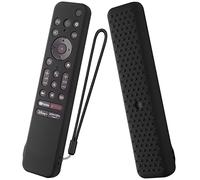 AKSHFETH Silicone Cover for 7 inch Sony RMF-TX800U RMF-TX900U Voice Remote Contorl 2022, Anti-Shock Protective Case Compatible with Sony 4K Ultra HD TV X80K X90K X95K Series Remote(Black)