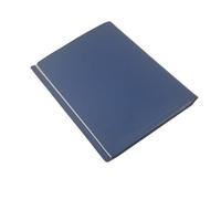 AKSHIDE A4 Display Portfolio Book Folder with 60 Pockets, Colour Flexi Plastic Wallet for Paperwork and Files (Blue-60-Pockets)