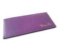 AKSHIDE ChequeBook Holder/Leather ChequeBook Cover/ChequeBook Wallet (Purple)
