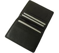 AKSHIDE Men's Handmade Wallet Gents/Men Real Leather Slim Wallet (Black-1)