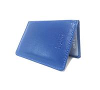 AKSHIDE® Soft Nappa Leather Bus Holder,Train Pass,Driving Licence Holder,Oyster Card Holder (Blue)