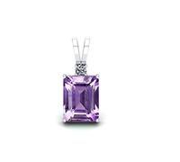 AKSHITA GEMS 7.00 Ratti 6.25 Carat Amethyst Stone Silver-Plated Adjustable Pendant Locket Original and Certified Natural Katela/Jamunia, Free Size, Gemstone Katela, Amethyst