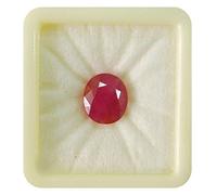 Akshita Gems 7.25 Ratti 6.50 Carat Natural A Quality Burma Ruby Gemstone, Natural Free Stone Certified by Earth Spirit, Free Cut, Loose Gemstone, Ruby