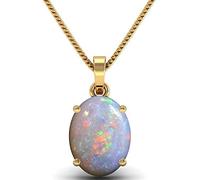 Akshita gems Certified Natural Opal Pendant Locket 5.25 Ratti/4.52 Carats (Australian Opal) Brilliant Cut Certified Astrological Gemstone, Loose Gemstone, Opal