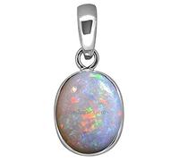 Akshita gems Certified Natural Opal Pendant Locket 9.25 Ratti/8.52 Carats (Australian Opal) Brilliant Cut Certified Astrological Gemstone, Loose Gemstone, Opal