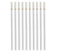 AKSIQIOL 10 Pcs White Charcoal Pencils for Sketching & Drawing, Highlight Pencils for Charcoal Drawings, Professional Sketching Pencils for Artists & Beginners